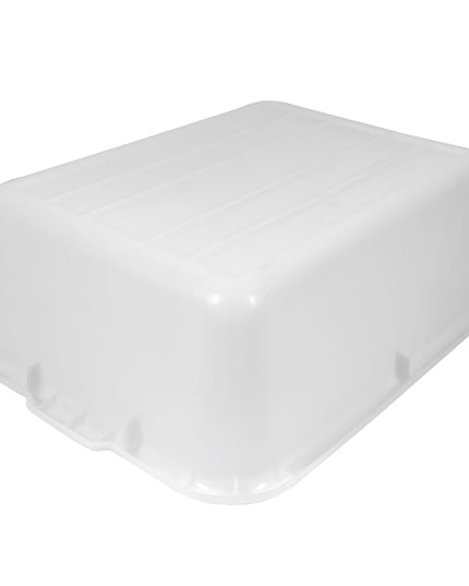 Tablecraft 1537N Hộp Bảo Quản Thực Phẩm Polyethylene, 21 1/4 x 15 3/4 x 17.8 cm, Trắng