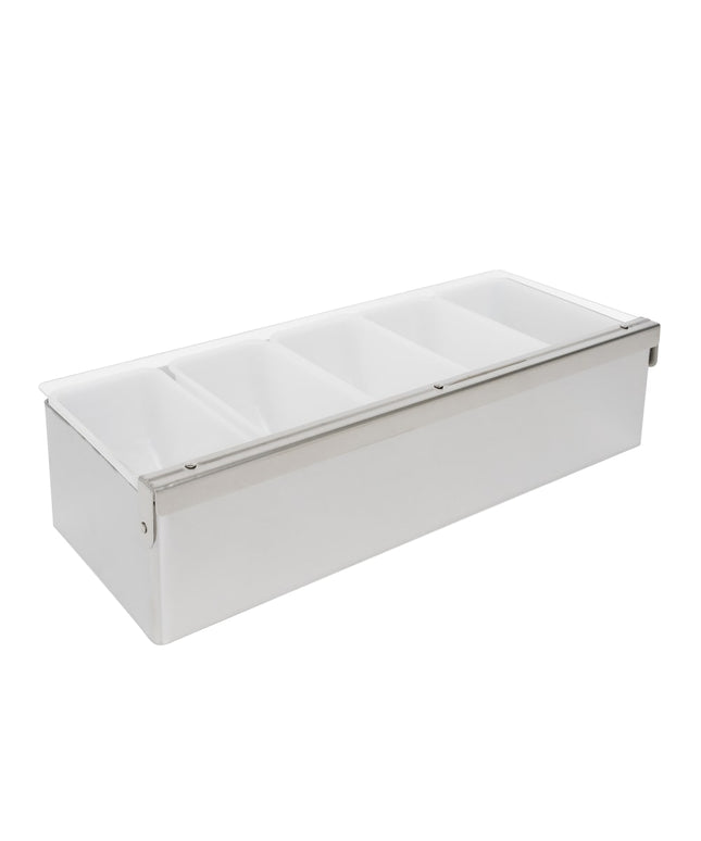 Khay Đựng Garnish Quầy Bar Tablecraft 1605 5 Ngăn - Nắp Phẳng Bản Lề