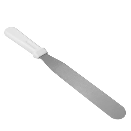 Phới Phết Trang Trí & Phết Kem Tablecraft 4208 20.3 cm Tay Cầm ABS Trắng, Lưỡi Thép Không Gỉ