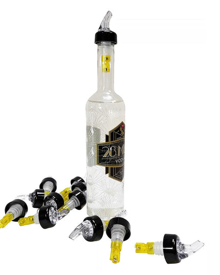Đầu Rót Định Lượng Nhựa Tablecraft 4249A 44 ml Vòi Trong Suốt Ống Nhúng Vàng