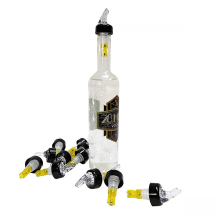 Đầu Rót Định Lượng Nhựa Tablecraft 4249A 44 ml Vòi Trong Suốt Ống Nhúng Vàng