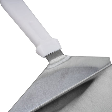 Xẻng Lật Tablecraft 461W 27.9 cm Lưỡi Vuông Thép Không Gỉ Cán ABS Trắng