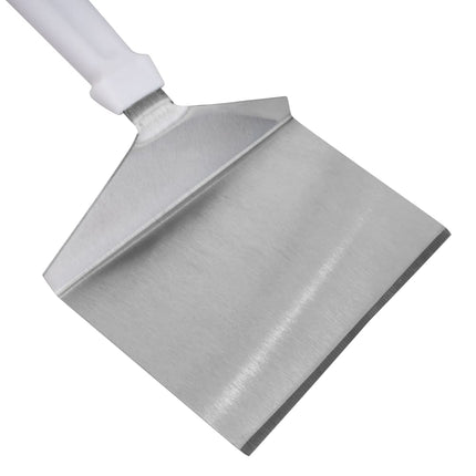 Xẻng Lật Tablecraft 461W 27.9 cm Lưỡi Vuông Thép Không Gỉ Cán ABS Trắng