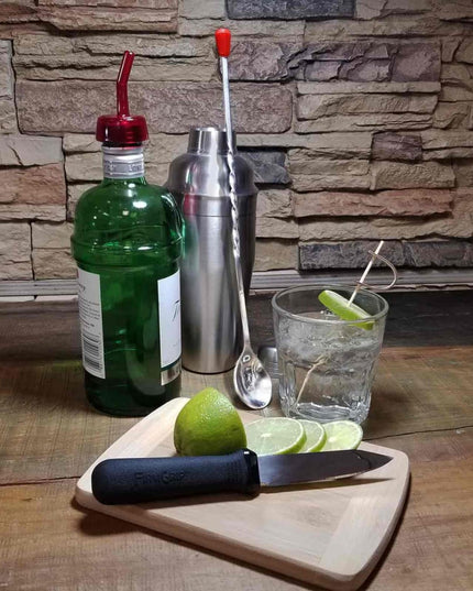 Thìa Bar Tablecraft 502K 30.5 cm Núm Đỏ Thép Không Gỉ