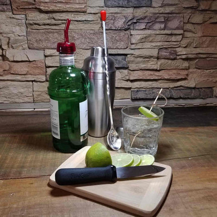 Thìa Bar Tablecraft 502K 30.5 cm Núm Đỏ Thép Không Gỉ