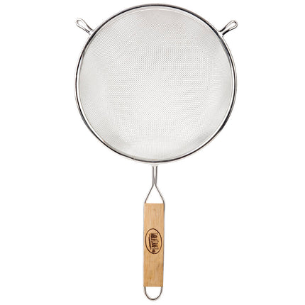 Rây Lọc Lưới Trung Bình Tablecraft 88 20.3 cm Tay Cầm Gỗ, Mạ Thiếc, Đơn