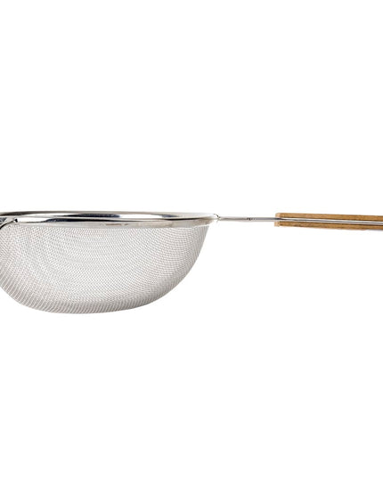 Rây Lọc Lưới Trung Bình Tablecraft 88 20.3 cm Tay Cầm Gỗ, Mạ Thiếc, Đơn