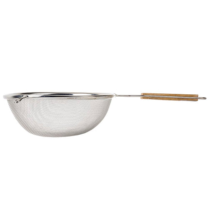 Rây Lọc Lưới Trung Bình Tablecraft 88 20.3 cm Tay Cầm Gỗ, Mạ Thiếc, Đơn