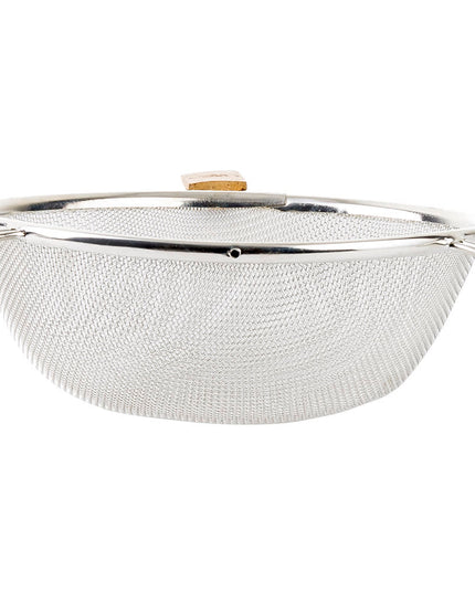 Rây Lọc Lưới Trung Bình Tablecraft 88 20.3 cm Tay Cầm Gỗ, Mạ Thiếc, Đơn