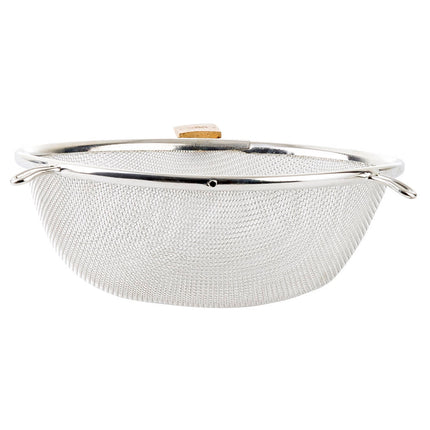 Rây Lọc Lưới Trung Bình Tablecraft 88 20.3 cm Tay Cầm Gỗ, Mạ Thiếc, Đơn