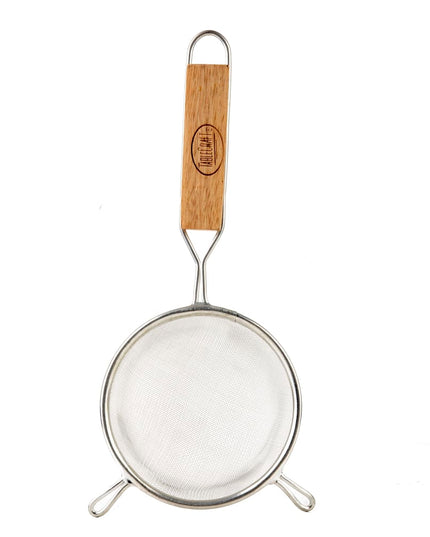 Rây Lọc Lưới Mịn Tablecraft 90 12.1 cm Mạ Thiếc, Tay Cầm Gỗ