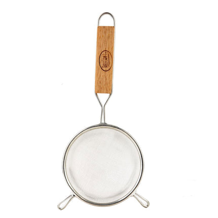 Rây Lọc Lưới Mịn Tablecraft 90 12.1 cm Mạ Thiếc, Tay Cầm Gỗ