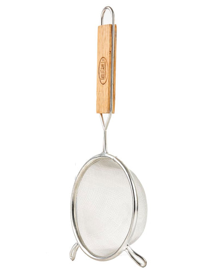 Rây Lọc Lưới Mịn Tablecraft 90 12.1 cm Mạ Thiếc, Tay Cầm Gỗ