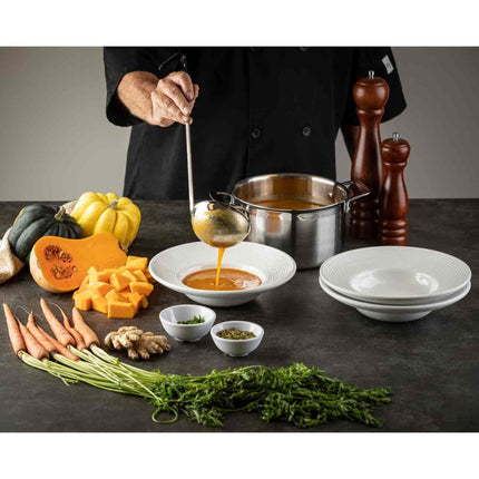 Muôi Múc Tablecraft 9708 237 ml Thép Không Gỉ Tay Cầm Vinyl Đen