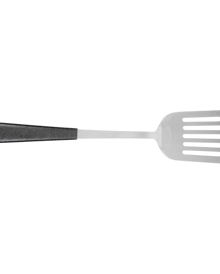 Xẻng Lật Đục Lỗ Tablecraft AM3314BK 34.3 cm Tay Cầm Vinyl Đen Thép Không Gỉ