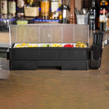 Khay Trang Trí Quầy Bar Tablecraft BCD1400 5 Ngăn - Nắp Vòm