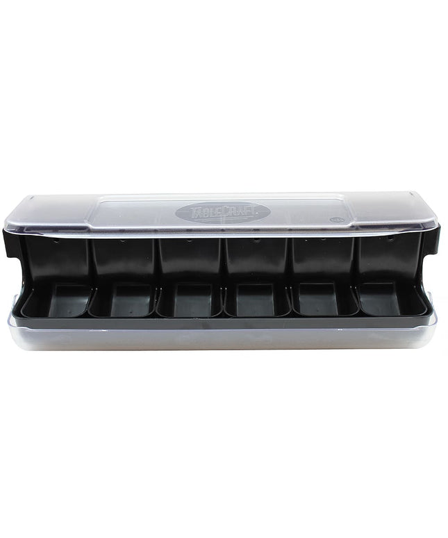 Khay Trang Trí Quầy Bar Tablecraft BCD6000BK 6 Ngăn - Nắp Phẳng Bản Lề