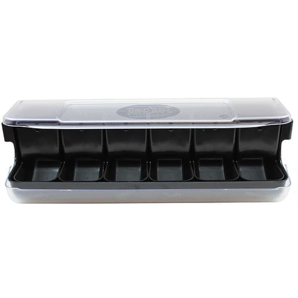 Khay Trang Trí Quầy Bar Tablecraft BCD6000BK 6 Ngăn - Nắp Phẳng Bản Lề