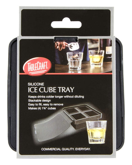 Khay Đá 4 Ngăn Tablecraft BSCT2 Silicone, Đen