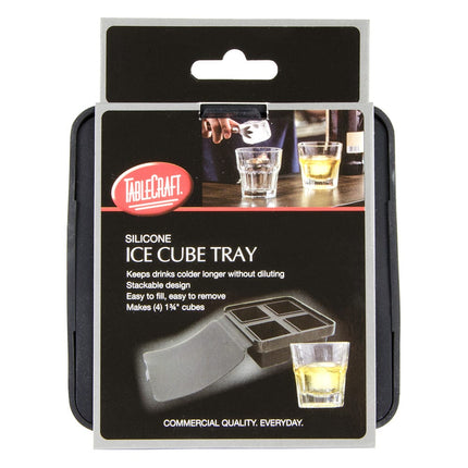 Khay Đá 4 Ngăn Tablecraft BSCT2 Silicone, Đen