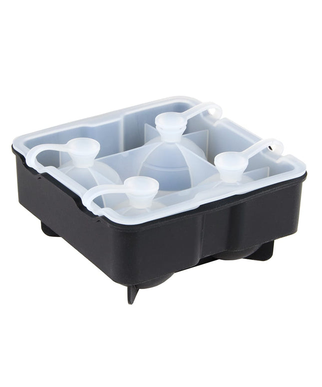 Khay Đá Hình Cầu Tablecraft BSRT2 4 Ngăn Silicon Đen