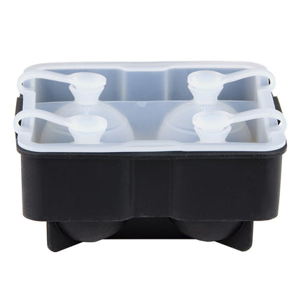 Khay Đá Hình Cầu Tablecraft BSRT2 4 Ngăn Silicon Đen