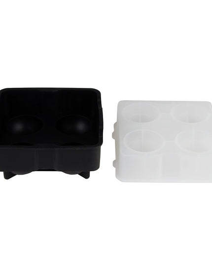 Khay Đá Hình Cầu Tablecraft BSRT2 4 Ngăn Silicon Đen