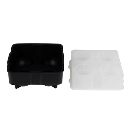Khay Đá Hình Cầu Tablecraft BSRT2 4 Ngăn Silicon Đen
