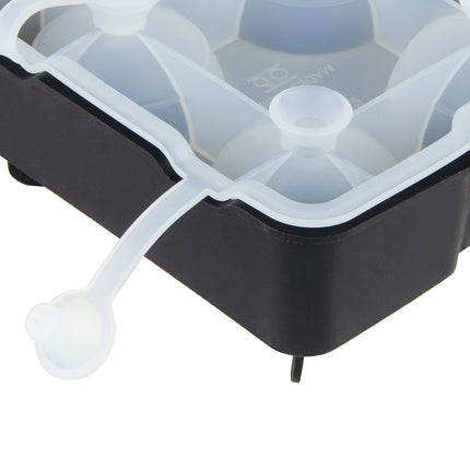 Khay Đá Hình Cầu Tablecraft BSRT2 4 Ngăn Silicon Đen