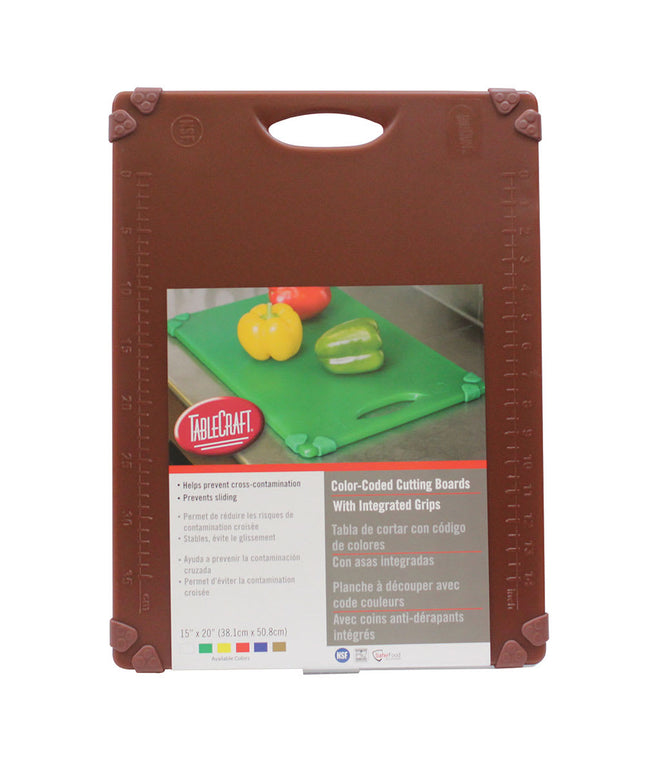 Thớt Chống Trượt Polyethylene Tablecraft CBG1520ABR 38.1 x 50.8 cm Nâu