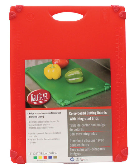 Thớt Chống Trượt Tablecraft CBG1520ARD Polyethylene 38 x 51 cm Đỏ