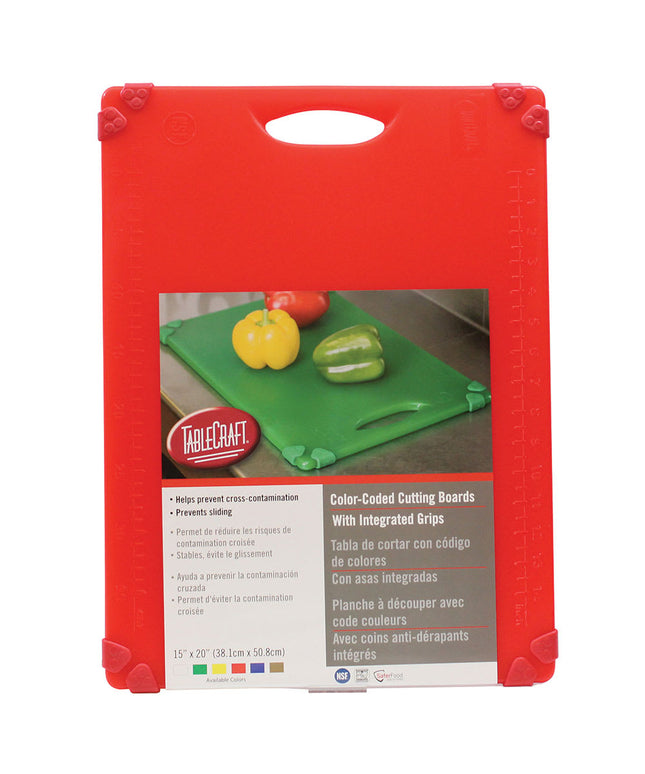 Thớt Chống Trượt Tablecraft CBG1520ARD Polyethylene 38 x 51 cm Đỏ