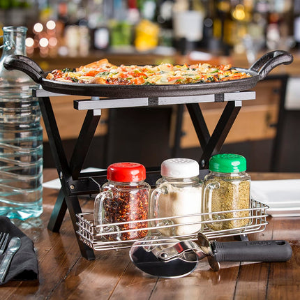 Khay Pizza Có Tay Cầm Tablecraft CW30118 34.3 cm Gang