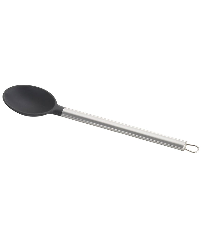 Muỗng Phục Vụ Đặc Tablecraft CW400 Đầu Silicone Đen Tay Cầm Inox 33 cm