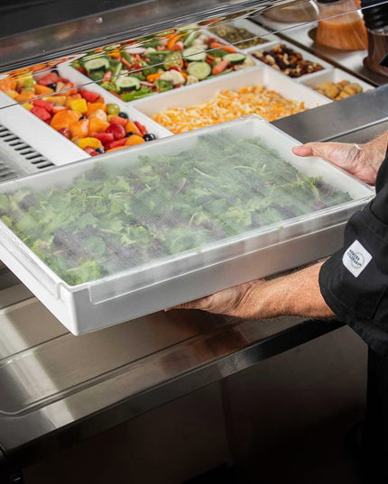 Tablecraft CW5030 Full Size Food Pan Cover - Acrylic, Translucent