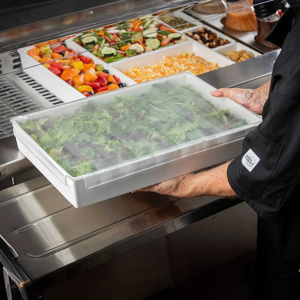 Tablecraft CW5030 Full Size Food Pan Cover - Acrylic, Translucent