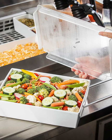 Tablecraft CW5032 Half Size Food Pan Cover - Acrylic, Translucent