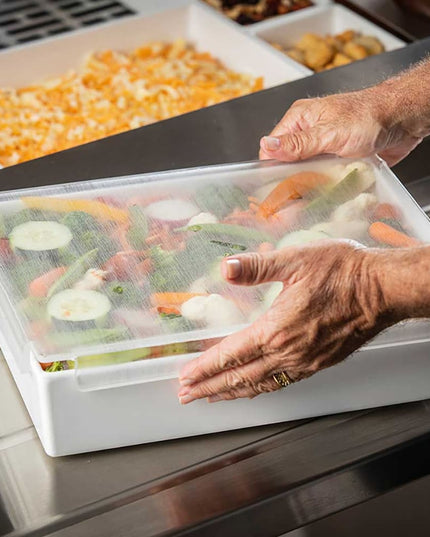 Tablecraft CW5032 Half Size Food Pan Cover - Acrylic, Translucent