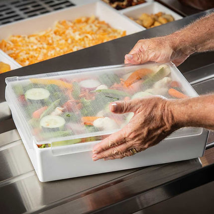 Tablecraft CW5032 Half Size Food Pan Cover - Acrylic, Translucent