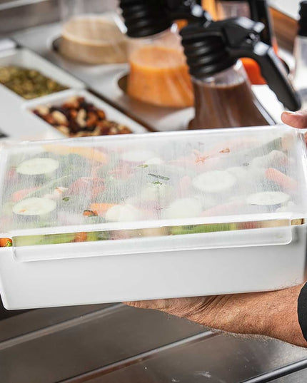 Tablecraft CW5032 Half Size Food Pan Cover - Acrylic, Translucent