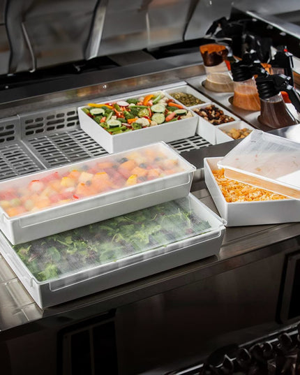 Tablecraft CW5034 Half Long Size Food Pan Cover - Acrylic, Translucent