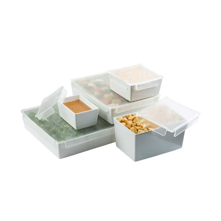 Tablecraft CW5038 Quarter Size Food Pan Cover - Acrylic, Translucent