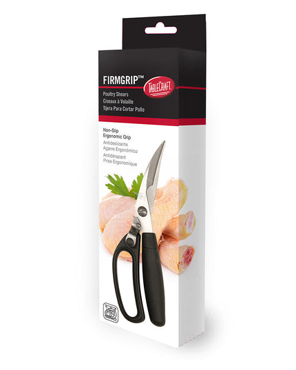 Tablecraft E6607 Poultry Shears w/ Ergonomic Soft Grip Handle