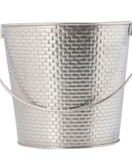 Xô Đựng Rượu Vang Tablecraft GTSS87 17.8 cm Thép Không Gỉ, Họa Tiết Gạch
