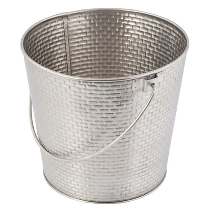 Xô Đựng Rượu Vang Tablecraft GTSS87 17.8 cm Thép Không Gỉ, Họa Tiết Gạch