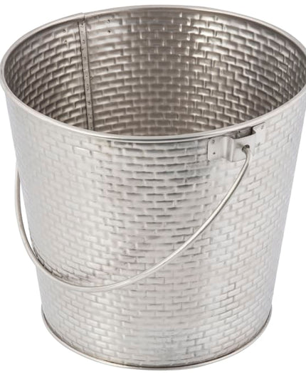 Xô Đựng Rượu Vang Tablecraft GTSS87 17.8 cm Thép Không Gỉ, Họa Tiết Gạch