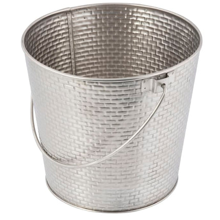 Xô Đựng Rượu Vang Tablecraft GTSS87 17.8 cm Thép Không Gỉ, Họa Tiết Gạch