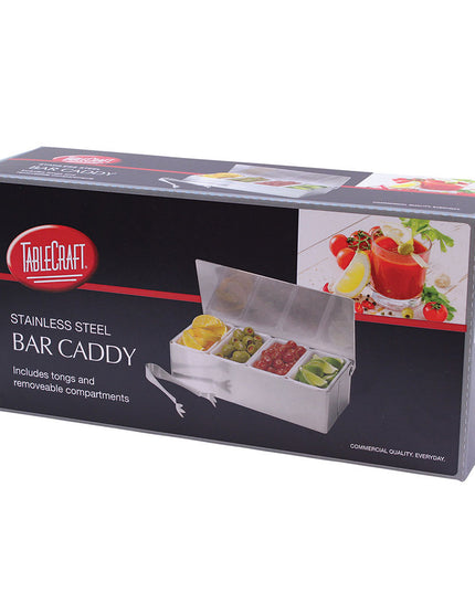 Khay Trang Trí Quầy Bar Tablecraft H1604 4 Ngăn - Nắp Phẳng Bản Lề