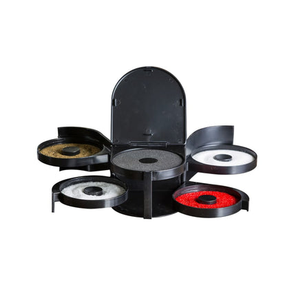 Dụng Cụ Tẩm Viền Ly Tablecraft H5633 5 Khay Xoay Đen