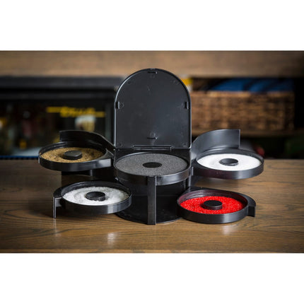 Dụng Cụ Tẩm Viền Ly Tablecraft H5633 5 Khay Xoay Đen